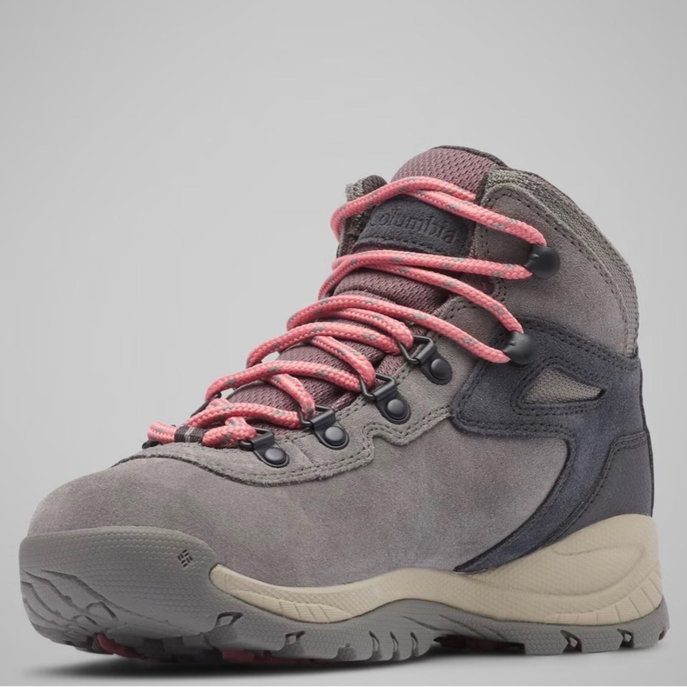 Columbia Charcoal grey gray pink waterproof hiking Boots
